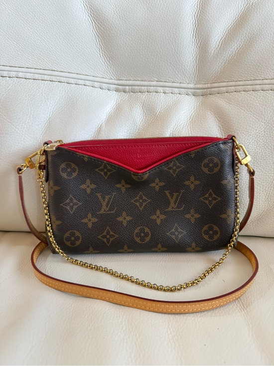 Louis Vuitton Handbags - Louis Vuitton Monogram Pallas Pochette Accessoires with Red Trim